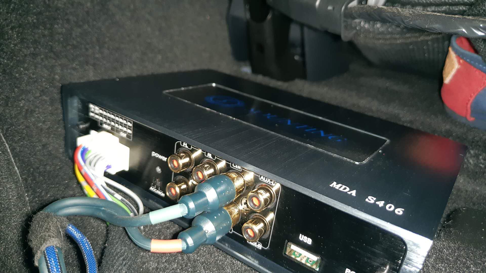 福特锐界安装sounting DSP功放 + UK低音炮