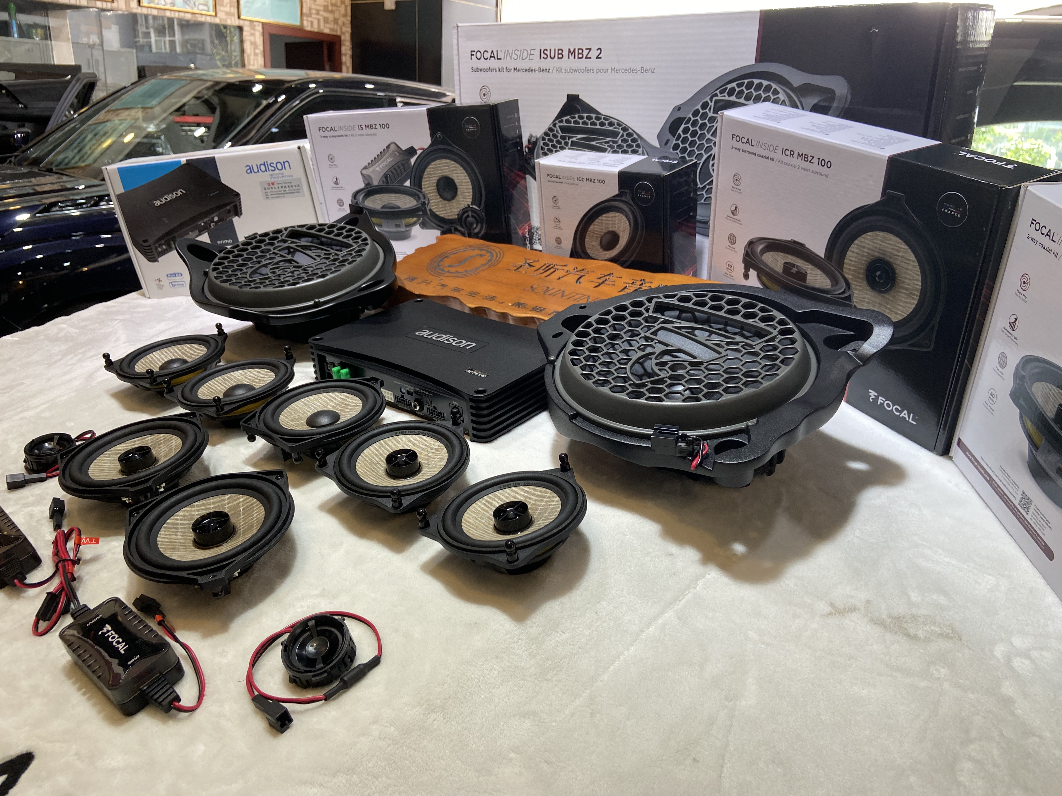 奔驰GLE升级全套亚麻盆奔驰专用喇叭
欧迪臣8.9F功放