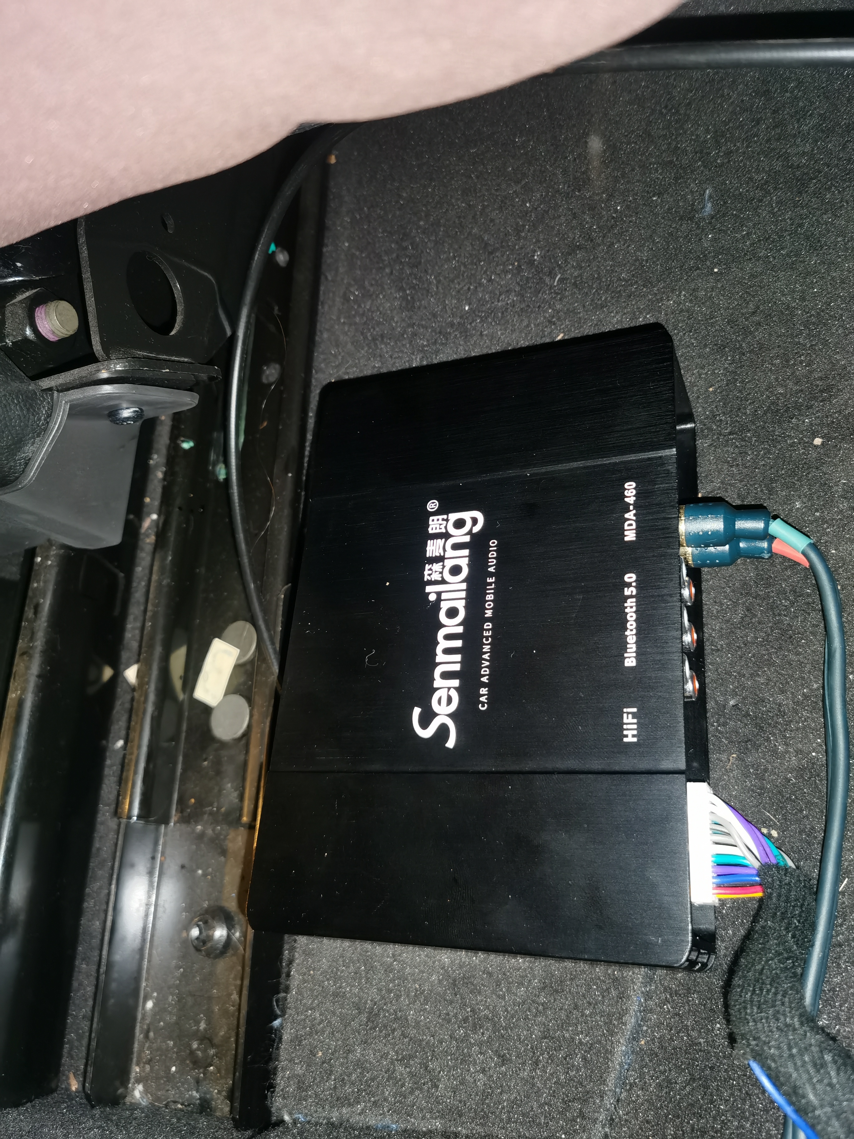 别克昂科威，森麦朗MDA-460+蓝宝150A超薄低音炮