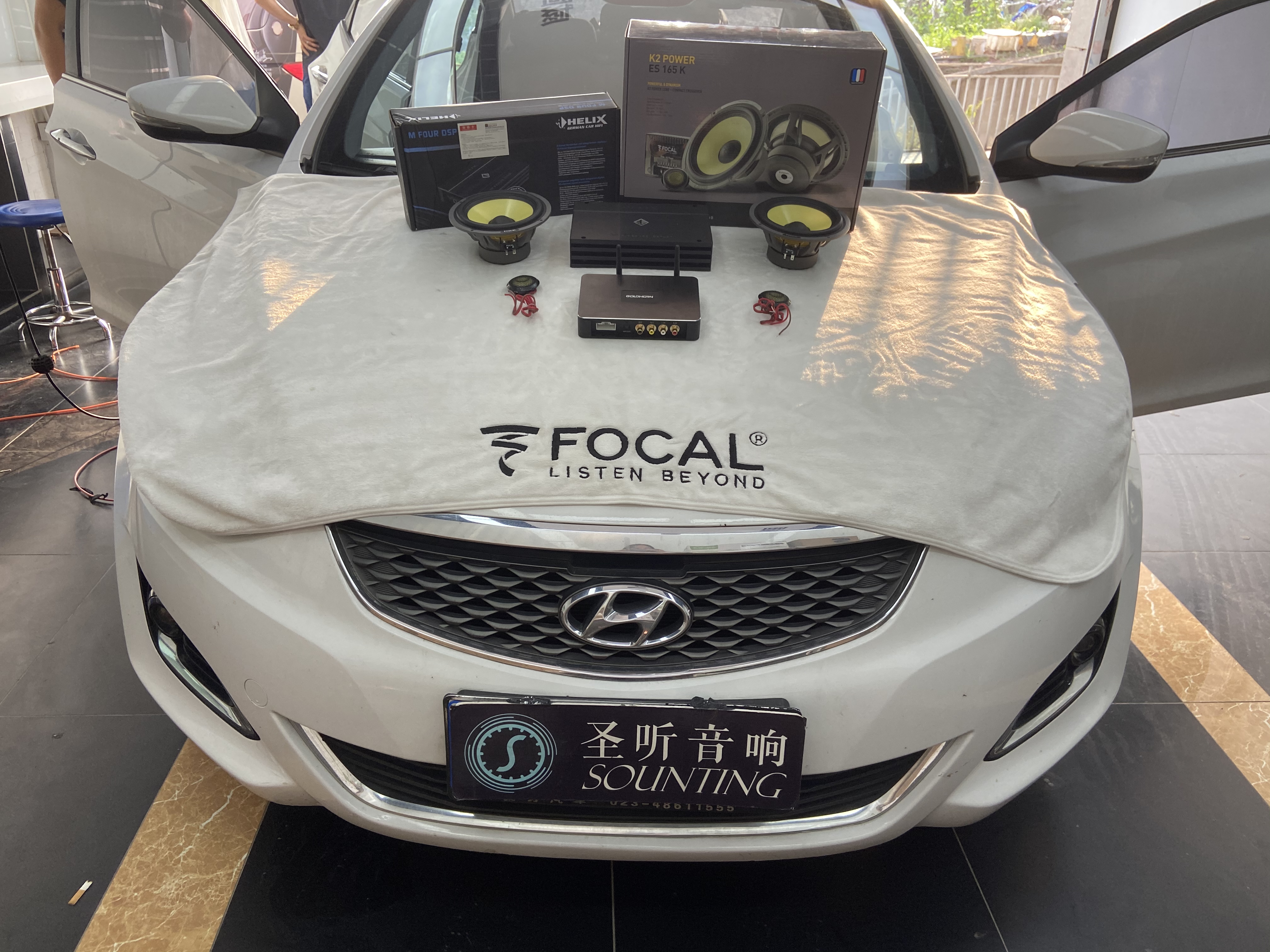 现代朗动，劲浪黄盆+喜力士M FOUR