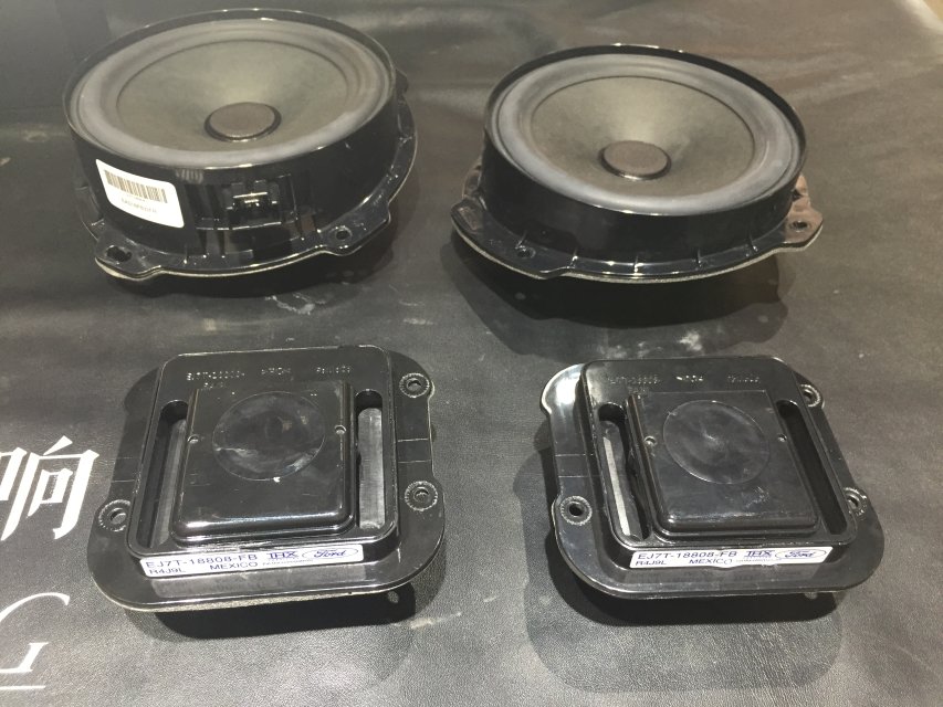 林肯MKC音响前门升级劲浪ES165KX2/史泰格隔音双层隔音/muswayM6功放
