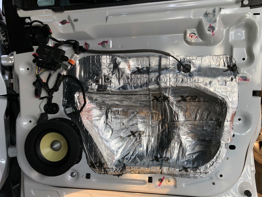 林肯MKC音响前门升级劲浪ES165KX2/史泰格隔音双层隔音/muswayM6功放