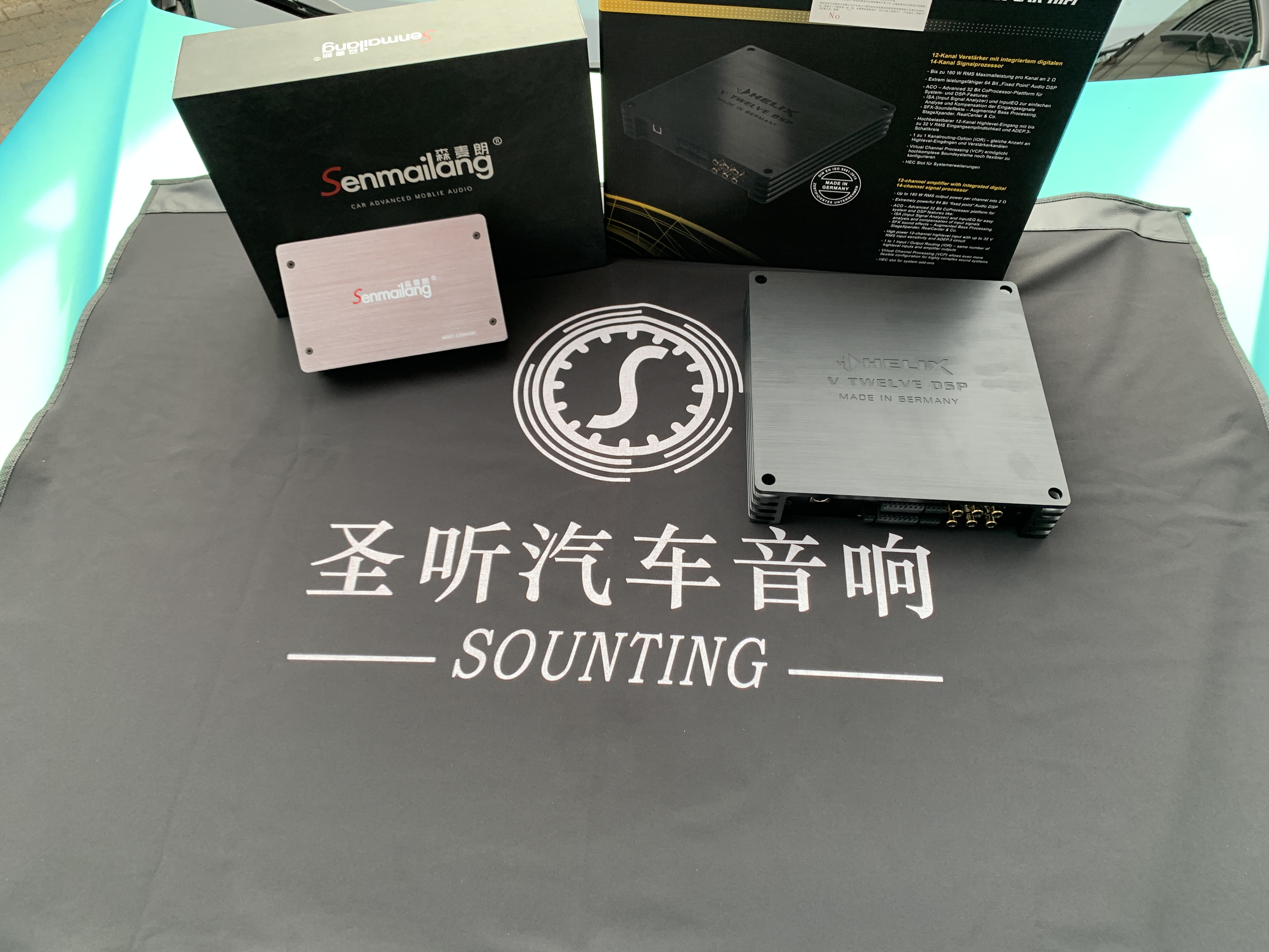 宝马4系升级喜力士V12功放+森麦朗光纤解码器