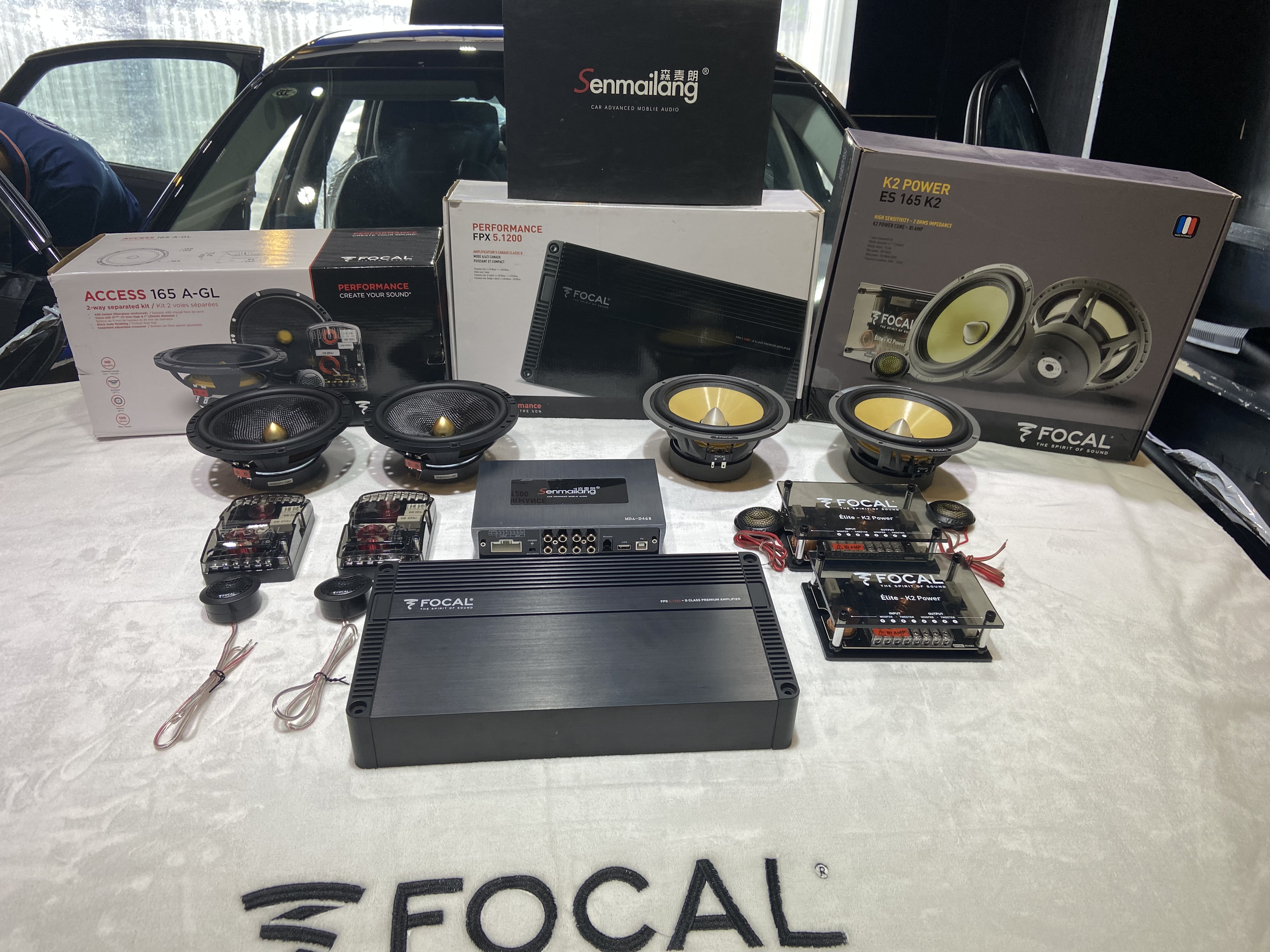 想听好声音，重庆找圣听
进口奥迪A8，进口车但非进口声。原车10喇叭但都不满足车主对于声音要求。
全套法国劲浪
前声场：劲浪ES165K2
后声场：劲浪165A-GL
功    放：劲浪FPX5.12
德国车欧洲声，浪漫风情而又不张扬的🎶 商务绝佳搭配。